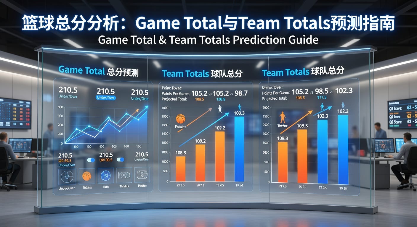 篮球总分 game total team totals 盘口与 team totals 解析