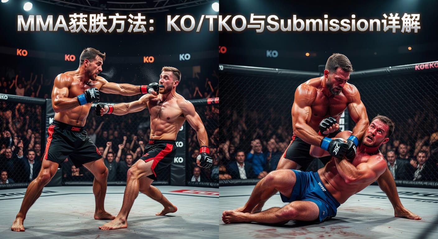 MMA方法 KO/TKO Submission 判读指南